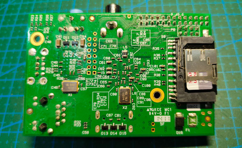 сторона пайки контактов